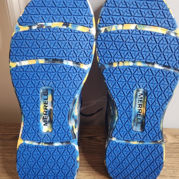 Merrell Men's Moab Flight Carbon Fiber Work Shoes. Blue-Jacquard Upper Size 8.5. - Picture 10 of 12